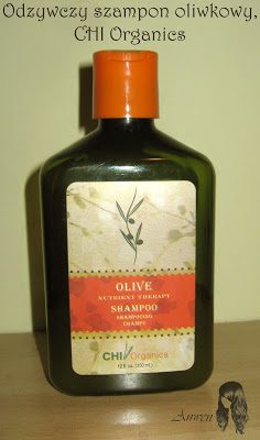 Recenzje kosmetyków cz. XXIV – Odżywczy szampon oliwkowy, CHI Organics