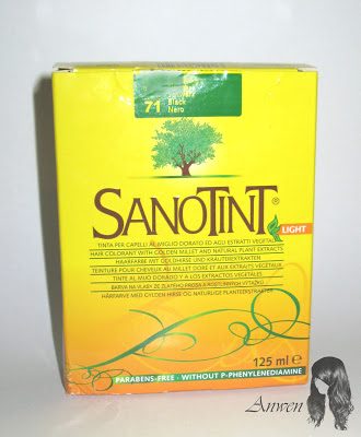 Farby do włosów: Sanotint Light, kolor Czarny