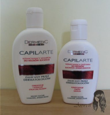 Recenzje kosmetyków cz. XXVII – Szampon i odzywka do włosów suchych, łamliwych i zniszczonych Capilarte, Dermedic