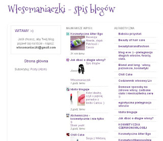Spis blogów Włosomaniaczek