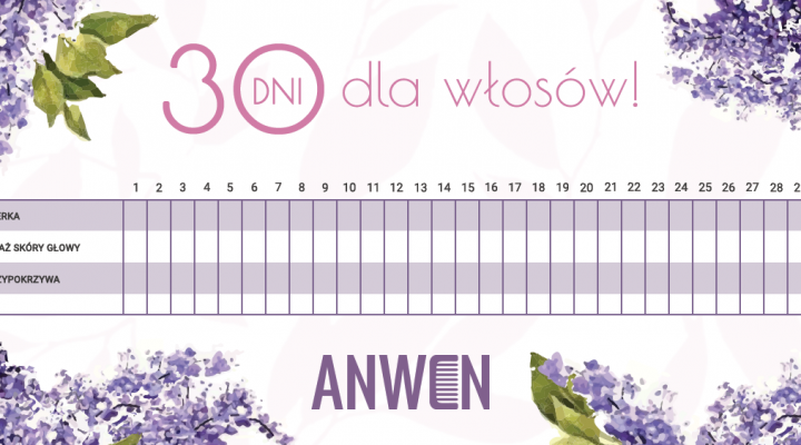 30 dni dla włosów z Anwen czyli reaktywacja wspólnych akcji :)